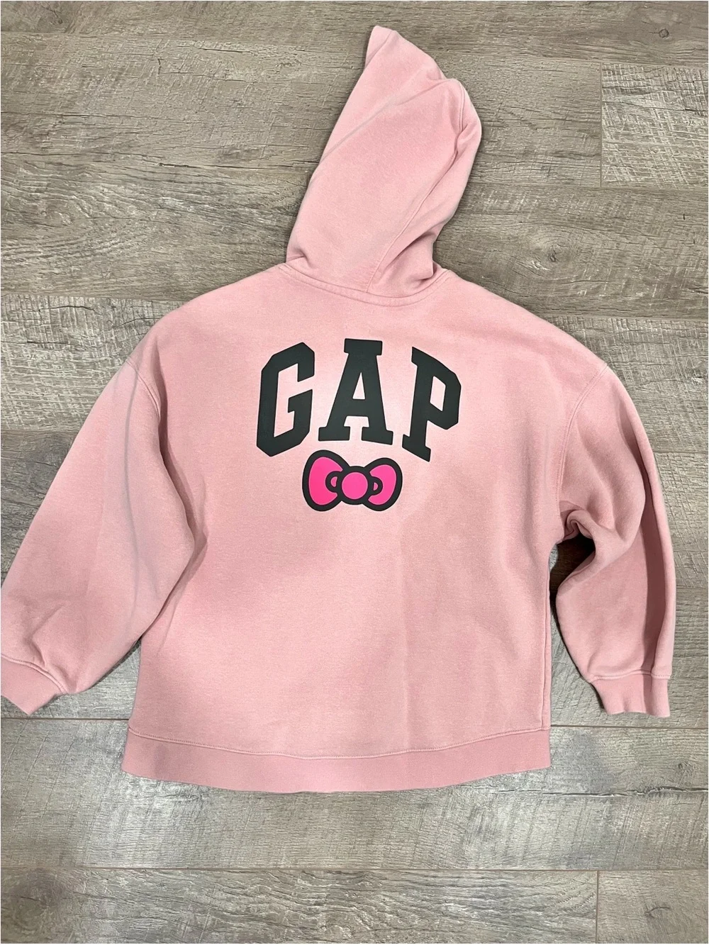 Hello Kitty x GAP Girls Pink Fleece Lined Hoodie Sweatshirt XL (12)